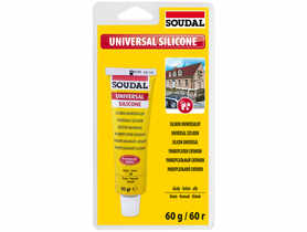 Silikon uniwersalny blister 60 g biały SOUDAL