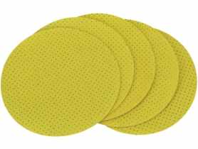 Krążek ścierny żółty perforowany 225 mm, G60, 5 sztuk STALCO
