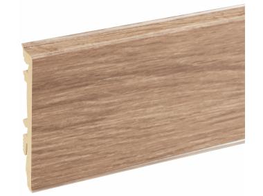 Zdjęcie: Listwa przypodłogowa PVC Masterline 1,3x8 cm, 2,2 m Tea brown Mat CEZAR