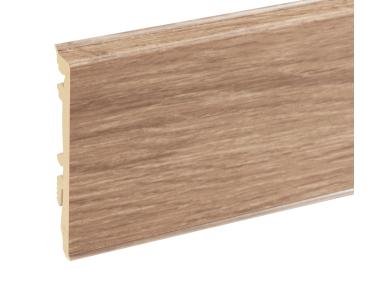Zdjęcie: Listwa przypodłogowa PVC Masterline 1,3x8 cm, 2,2 m Tea brown Mat CEZAR