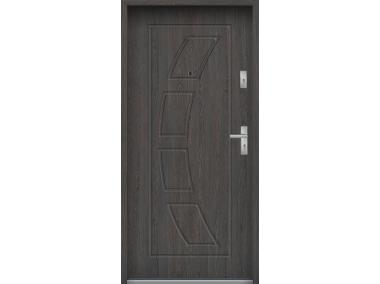 Zdjęcie: Drzwi wejściowe do mieszkań Bastion T-17 Wenge deska 90 cm lewe OSP KR CENTER