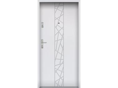 Zdjęcie: Drzwi wejściowe do mieszkań Bastion N-53 Biały 80 cm prawe ODO KR CENTER