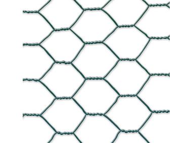 Zdjęcie: Siatka druciana trzykrotnie skręcana GALVANEX PLAST 13, 1x25m, jasny zielony NORTENE