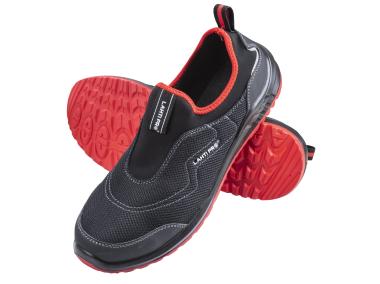 Zdjęcie: Półbuty bez sznurowadeł, dzianina, 3D, czarno-czerwone, S1P SRC,"38", CE, LAHTI PRO