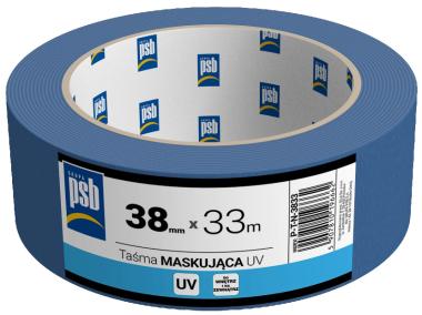 Zdjęcie: Taśma maskująca niebieska UV PSB 38 mm x 33 m SILA