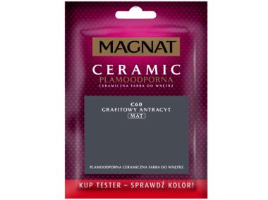Zdjęcie: Farba Ceramic tester koloru grafitowy antracyt C60 30ml MAGNAT