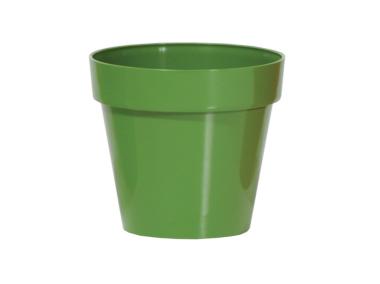Zdjęcie: Doniczka Cube Shine oliwka 17 cm PROSPERPLAST