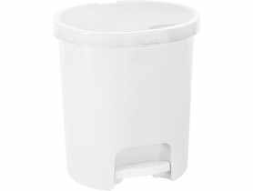 Kosz z pedałem 25 ml biały CURVER