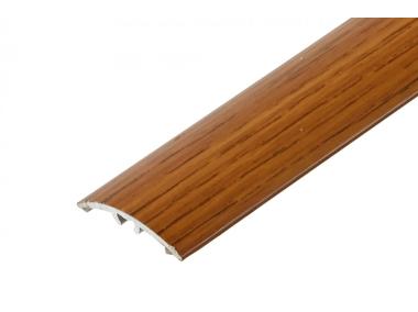 Zdjęcie: Profil progowy wciskany z silikonem aluminium laminat 30 mm 1,8 m dąb rustykalny CEZAR