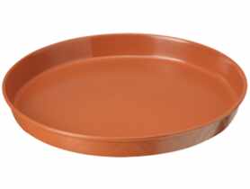 Podstawka drewnopodobna 38 cm terracota GARDEN LIFE
