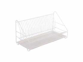 Suszarka do naczyń 1-poziomowa 50 cm biała z tacką ALTOMDESIGN