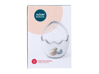 Zdjęcie: Pojemnik szklany jajko 10x10x14 cm ALTOM DESIGN