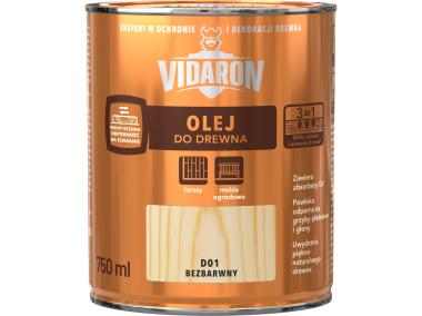 Zdjęcie: Olej do drewna bezbarwny D01 0,75L VIDARON