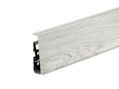 Zdjęcie: Listwa przypodłogowa PVC Hi Line Prestige 2,2x7,5 cm 2,50 m Jesion Santiago Mat CEZAR