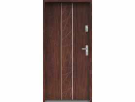 Drzwi wejściowe do mieszkań Bastion A-40 Kasztan 80 cm lewe OSPŁ KR CENTER