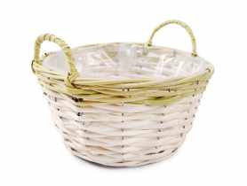 Osłonka wiklinowa z uchwytami 26x26x13/19 cm TIN TOURS