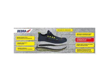 Zdjęcie: Półbuty bezpieczne M82AV sport S1 SRC rozmiar 45 kompozyt DEDRA