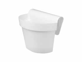 Doniczka balkonowa z uchwytem Esprit 30x20 cm biała VERDENIA