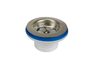 Zdjęcie: Spust do zlewu fi 50 mm , metalowe sitko TYCNER
