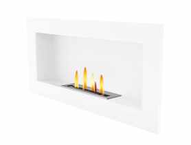 Biokominek Uniflam 90x40 cm biały podwójna wkładka BIO2-90x40-B PARKANEX