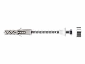 Komplet do mocowania wc 10x80 srebrny blister 2 sztuki WKRĘT-MET