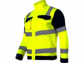 Kurtka ostrzegawcza żółta premium, 2XL, CE, LAHTI PRO