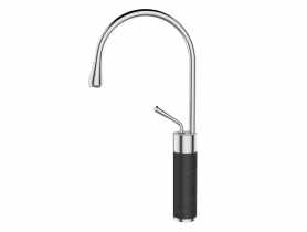 Wysoka bateria umywalkowa Gabro czarny/chrom INVENA