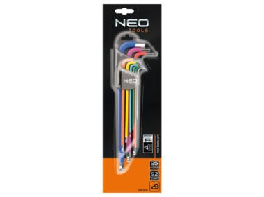 Zdjęcie: Klucze Torx T10-50 zestaw 9 sztuk, kolorowe NEO