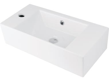 Zdjęcie: Umywalka Hiacynt New biała, lewa 510x250 mm DEANTE