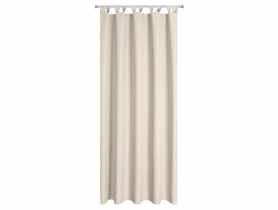 Zasłona ogrodowa Garden 155x220 cm jasnobeżowa szelki/rzep EUROFIRANY