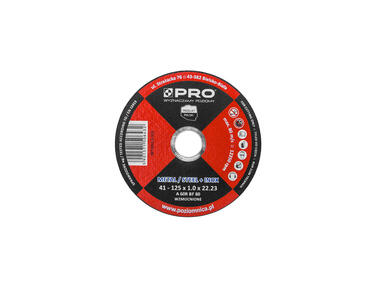 Zdjęcie: Tarcza do metalu - inox 41-125 x 1.0 x 22.23  PRO FACHMAYER
