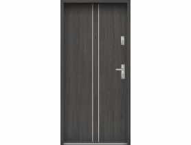 Drzwi wejściowe do mieszkań Bastion A-38 Wenge deska 80 cm lewe ODR KR CENTER
