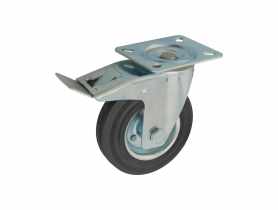 Zestaw jezdny obrotowy z hamulcem 125 mm, 100 kg płyta METRO