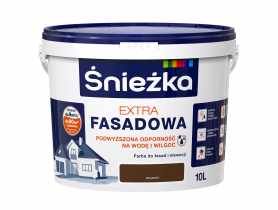 Farba Extra Fasadowa Brązowy 10L N ŚNIEŻKA