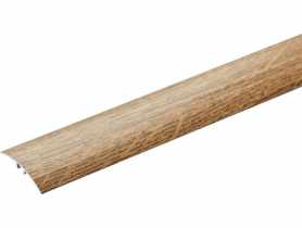 Listwa ochronna AL wcisk 37 mm 5w1 klejona L= 1,86 m Dąb Naturalny okleina mat CEZAR