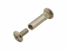 Złącze śrubowe fi-8 mm nikiel 4 sztuki METRO