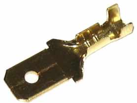 Konektor 6,3 mm złoty męski duży 100 szt. LB0043 LIBOX