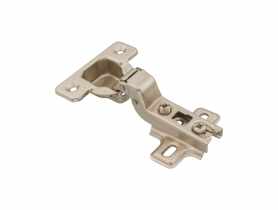 Zawias meblowy puszkowy 35 wygięty 15 drzwi wpuszczane + prowadnik METRO