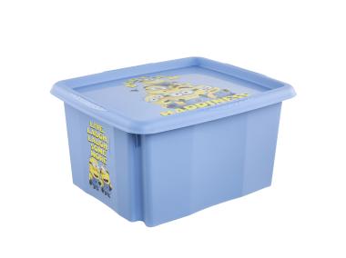 Zdjęcie: Skrzynka obrotowa z pokrywą Karolina Minions happiness 24 L KEEEPER
