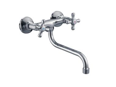Zdjęcie: Bateria zlewozmywakowa Verde Retro ścienna z wylewką typu S-25 cm DURO