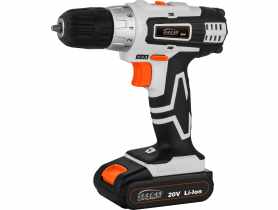 Wiertarko-wkrętarka 20 V Li-Ion, 2 akumulatory, ładowarka 3h 2bieg VULCAN