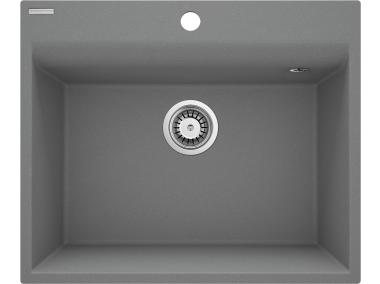 Zdjęcie: Zlewozmywak Corio szary metalik granit 1K B/O 600x500x216 DEANTE
