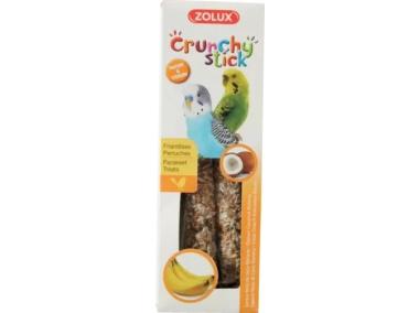 Zdjęcie: Kolba Crunchy Stick dla papugi małej orzech kokosowy banan 85 g ZOLUX