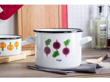 Zdjęcie: Garnek Modern vege burak prosty 16 cm - 2,4 L biały SILESIA