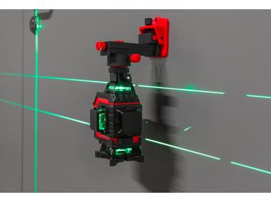 Zdjęcie: Poziomica laserowa 360 laser krzyżowy zielony samopoziomująca 4D zestaw PROLINE