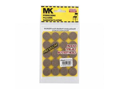 Zdjęcie: Podkładki filcowe premium fi 22 mm brąz MK