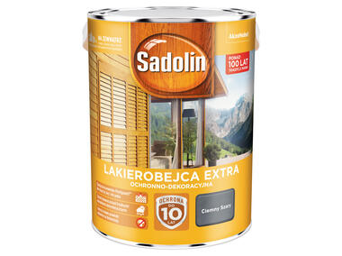 Zdjęcie: Lakierobejca Extra 5 L ciemny szary SADOLIN
