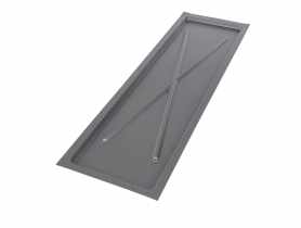 Tacka srebrna wąska 75x22,5 cm do suszarki 2-Poziomowej 80 cm ALTOMDESIGN