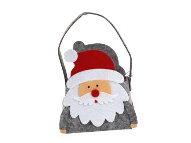 Zdjęcie: Torebka filcowa Mikołaj 14x9,5x14,5 cm szara ALTOMDESIGN