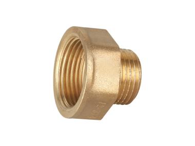 Zdjęcie: Redukcja mufowo nyplowa  gw1/2"x gz3/8" mosiądz CALIDO